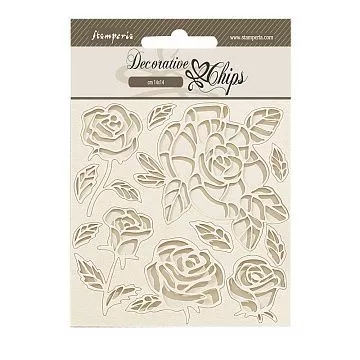 Чипборд "Shabby Rose. Розы", 14х14 см (Stamperia)