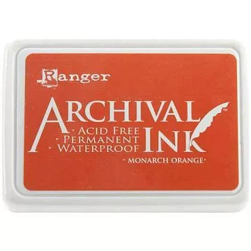 Водостойкая перманентная подушечка Archival Ink Monarch Orange Оранжевый Монарх (Ranger) Водостойкая перманентная подушечка Archival Ink Monarch Orange Оранжевый Монарх (Ranger)
