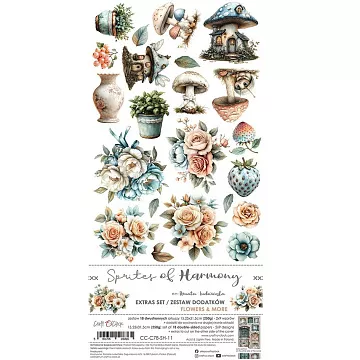 Набор бумаги 30х15 см "Spirits of harmony. Flowers", 18 листов (CraftO'clock)
