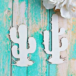 Набор украшений из чипборда "Кактусы" (ScrapКрым)