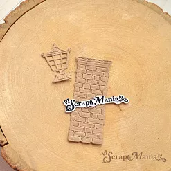 Нож "Усадьба. Кирпичная колонна", 3х6,8 см (ScrapMania) Нож "Усадьба. Кирпичная колонна", 3х6,8 см (ScrapMania)