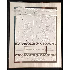 Папка для тиснения А6 "Текстура. Бабочки" (Darice) Папка для тиснения А6 "Текстура. Бабочки" (Darice)