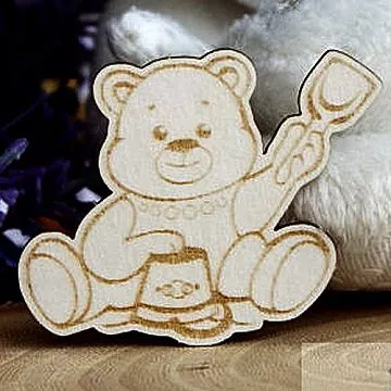 Украшение из чипборда "Мишка 259" (Fantasy)