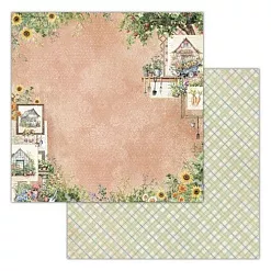 Бумага 30х30 см "Вдали от города 01" (Ромалетта)