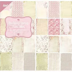 Набор бумаги 15х30 см "Budding spring. Многообещающая весна", 24 листа (Joy crafts)