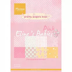 Набор бумаги А4 "Eline's baby girl. Доченька", 16 листов (Marianne design)