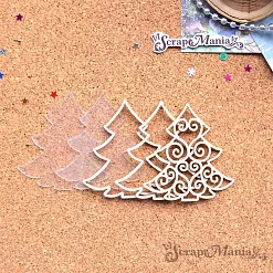 Шейкер "Фономикс. Новогодний. Ажурная елка мини", 5х5,2 см (ScrapMania) Шейкер "Фономикс. Новогодний. Ажурная елка мини", 5х5,2 см (ScrapMania)