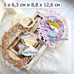 Нож "Дамские штучки. Рамка с барышней", 8,8х12,6 см (ScrapMania)