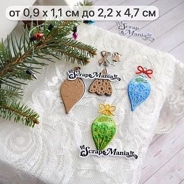 Нож "Сказка на Новый Год. Елочные игрушки. Нарядная подвеска", 2,2х4,7 см (ScrapMania) Нож "Сказка на Новый Год. Елочные игрушки. Нарядная подвеска", 2,2х4,7 см (ScrapMania)