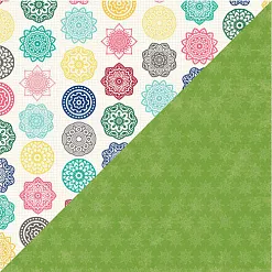 Набор бумаги 30х30 см с наклейками и высечками "You make miso happy", 13 листов (Jilibean soup)