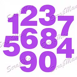 Набор ножей "Большие цифры" (Scrapman)