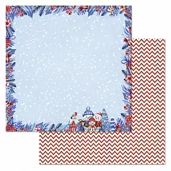 Бумага "Снеговички. Семейка" (ScrapMania) Бумага "Снеговички. Семейка" (ScrapMania)
