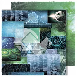 Набор бумаги 30х30 см "Reach for the stars", 12 листов (DreamLight Studio)