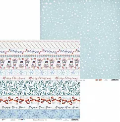 Набор бумаги 30х30 см "North Pole", 12 листов (Piatek13)