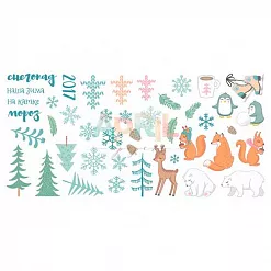 Набор вырубок "Снежная нежная" (April Paper)