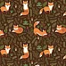 Отрез ткани 50х50 см "Лисички" (Forestory)