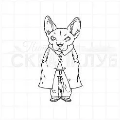 Штамп "Городской сфинкс", 3,6х6,7 см (Скрапклуб)