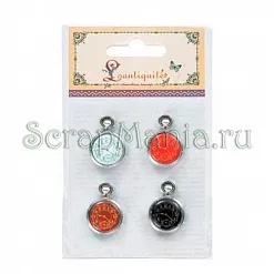 Набор украшений "Часы", коричневые (Lantiquite)