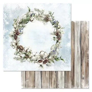 Бумага "Снежные сказки. Венок" (ScrapMania)