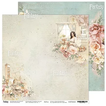 Бумага 30х30 см "Мамино счастье 1" (Fantasy)