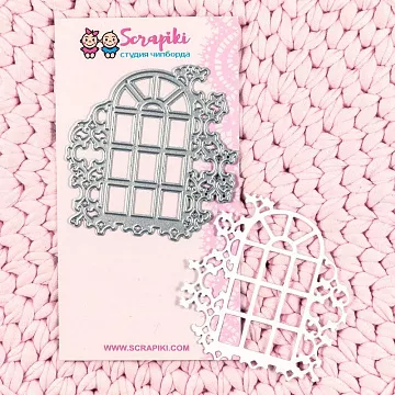 Нож "Окно", 7х7,2 см (Scrapiki)