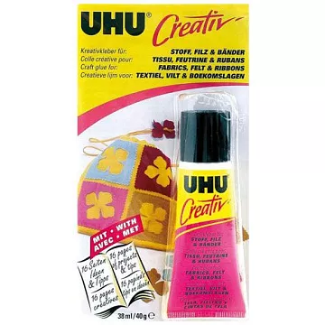Клей для ткани, шерсти и лент UHU "Creativ", 38 мл (UHU)