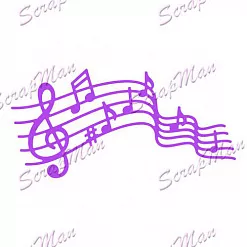 Нож для вырубки "Ноты" (Scrapman)