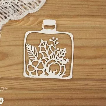 Чипборд "Новогодняя банка 2" (Просто небо)