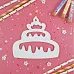 Заготовка для тиснения "Торт" (CraftStory)