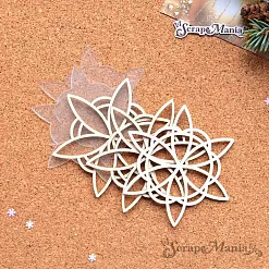 Шейкер "Фономикс. Новогодний. Снежинка 2 маленькая", 7,5х7,5 см (ScrapMania)