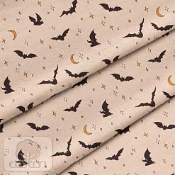 Отрез ткани 79х50 см "Летучая мышка" (Cotton)