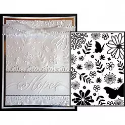 Папка для тиснения А6 "Флора" (Darice) Папка для тиснения А6 "Флора" (Darice)