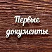 Украшение из чипборда "Надпись. Первые документы 3" (AL)