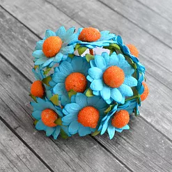 Букет ромашек "Бирюзовый" (Craft) Букет ромашек "Бирюзовый" (Craft)