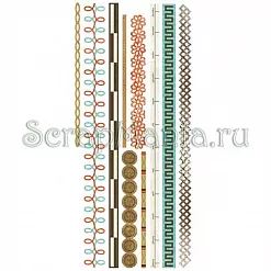 Набор наклеек "Винтажные бордюры" (Basic Grey) Набор наклеек "Винтажные бордюры" (Basic Grey)