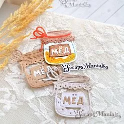 Нож "Пчелиные истории. Медок", 5х5,2 см (ScrapMania) Нож "Пчелиные истории. Медок", 5х5,2 см (ScrapMania)