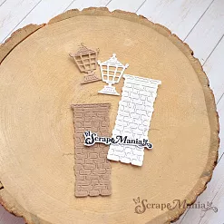 Нож "Усадьба. Кирпичная колонна", 3х6,8 см (ScrapMania) Нож "Усадьба. Кирпичная колонна", 3х6,8 см (ScrapMania)