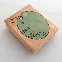 Резиновый штамп на деревянной основе "Для-от (To-From)" Резиновый штамп на деревянной основе "Для-от (To-From)"