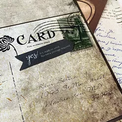 Набор бумаги 30х30 см "Postcards 1/2", 18 листов (DCWV)