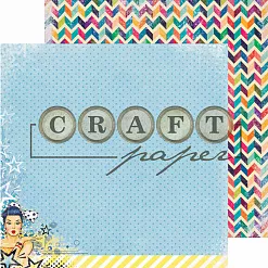 Бумага "Поп-арт. Голубой" (CraftPaper)