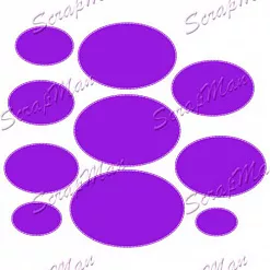 Нож "Овалы со строчкой", 10,5х15,5 см (Scrapman)