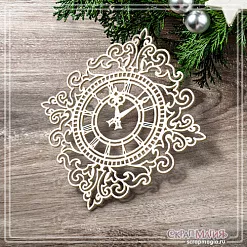 Чипборд "Часы в ажурной рамке. Ромб. Средние" (СкрапМагия) Чипборд "Часы в ажурной рамке. Ромб. Средние" (СкрапМагия)
