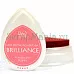 Подушечка чернильная пигментная "капля" Brilliance, размер 32х50мм, цвет перламутровый маковый