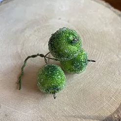 Букетик "Яблоки засахаренные. Зеленые", 2,6х1,8 см, 3 шт Букетик "Яблоки засахаренные. Зеленые", 2,6х1,8 см, 3 шт