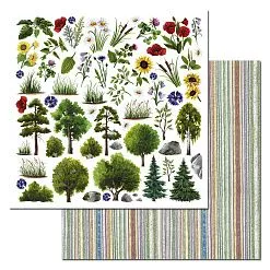 Бумага "Летняя деревня. Картинки. В лесу" (ScrapMania)