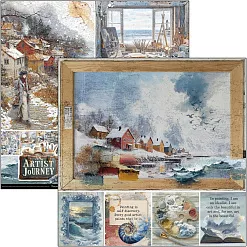 Набор бумаги 20х20 см "Artist Journey", (Ciao bella)