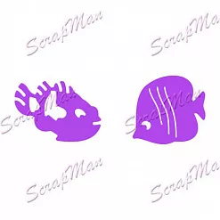 Набор ножей для вырубки "Рыбки" (Scrapman) Набор ножей для вырубки "Рыбки" (Scrapman)