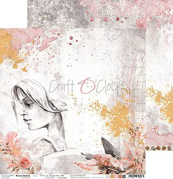 Бумага "Time of reflection 01" (CraftO'clock)