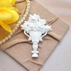 Акриловое украшение "Цветы в вазе", 5,5х7 см (СкрапФлор)