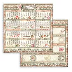 Бумага 30х30 см "Casa Granada. Calendar" (Stamperia)